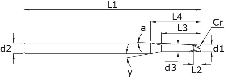 VHM - Schaftfräser mit Eckenradius - Micro