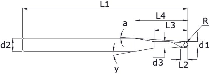  Karbür Küre Freze - Mini