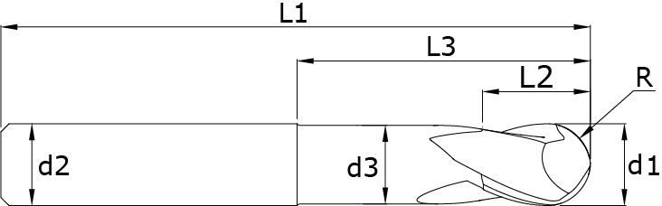 VHM - Radiusfräser - Moldex