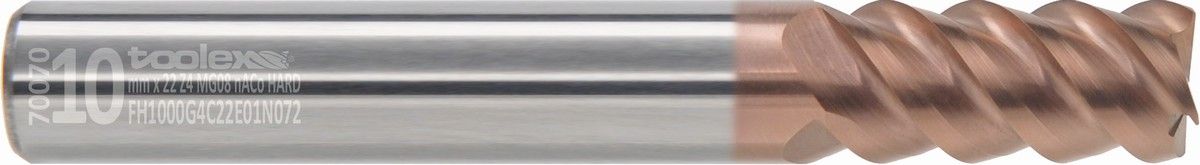 Solid carbide end mills - Hard