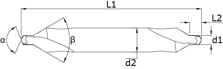 Solid carbide Center drills