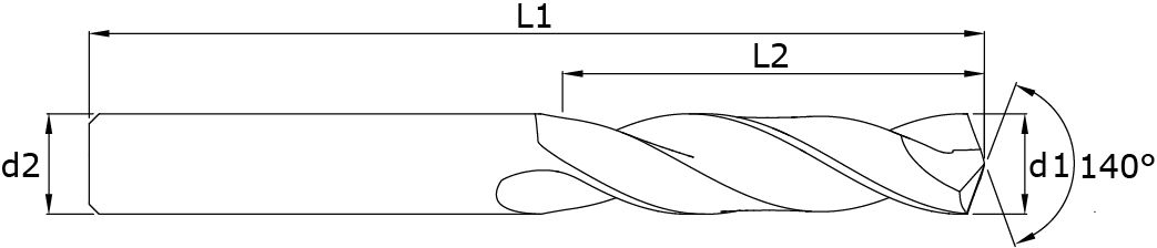 Solid carbide 3D drills